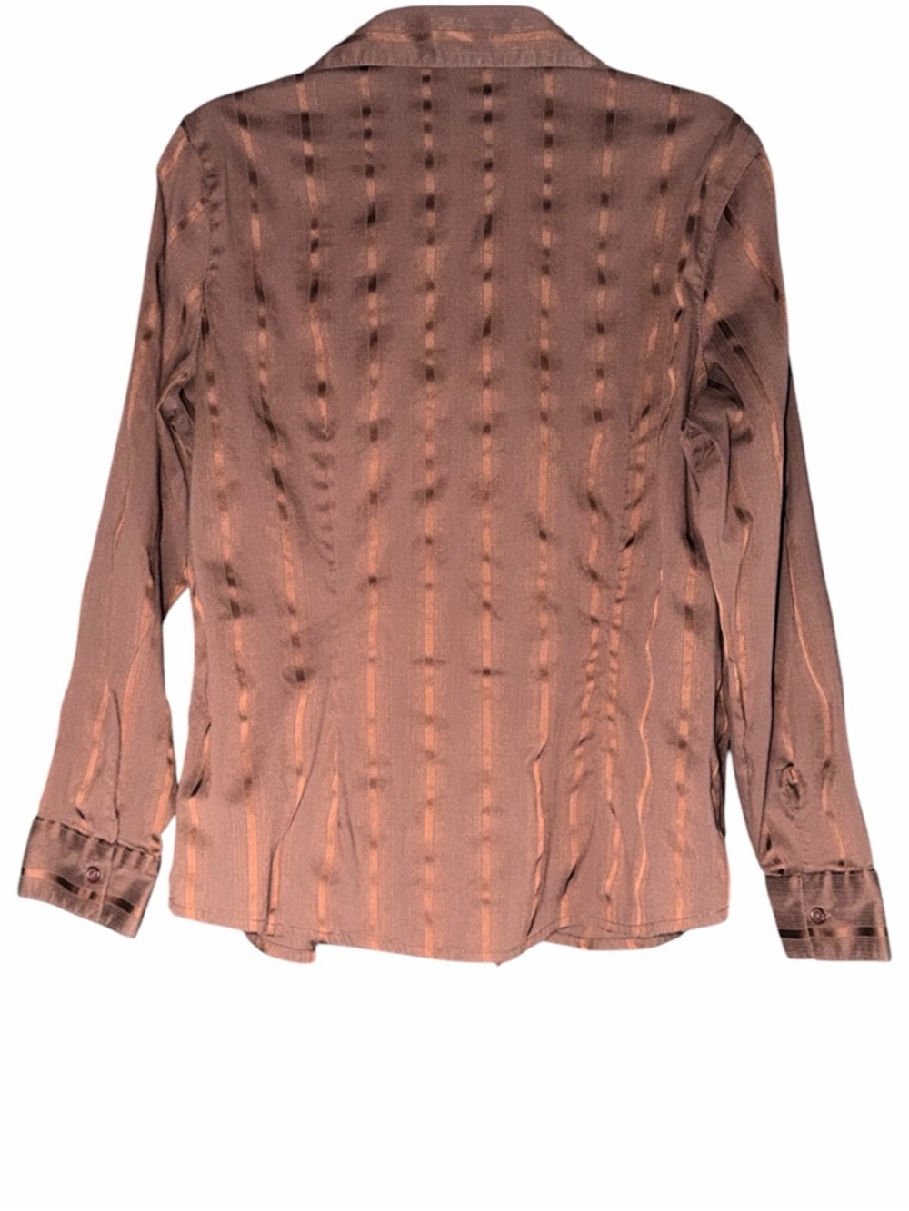 Ms.Lee Brown Button-Down Shirt Size Small - Picture 3 of 7